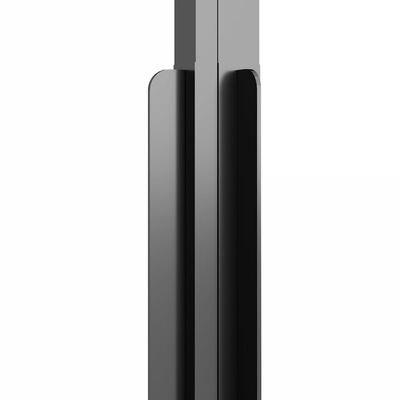 vidaXL Dusjkabinett halvfrostet ESG 80x70x180 cm svart