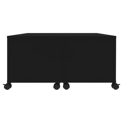 vidaXL Salongbord svart 75x75x38 cm sponplate