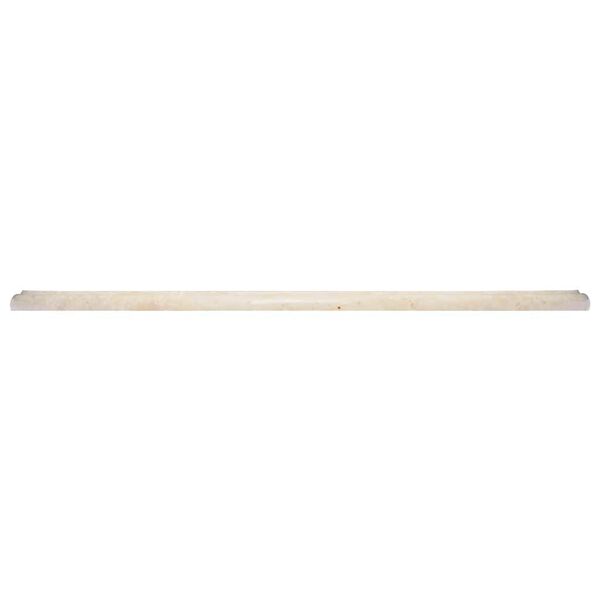 vidaXL Bordplate kremhvit &Oslash;60x2,5 cm marmor