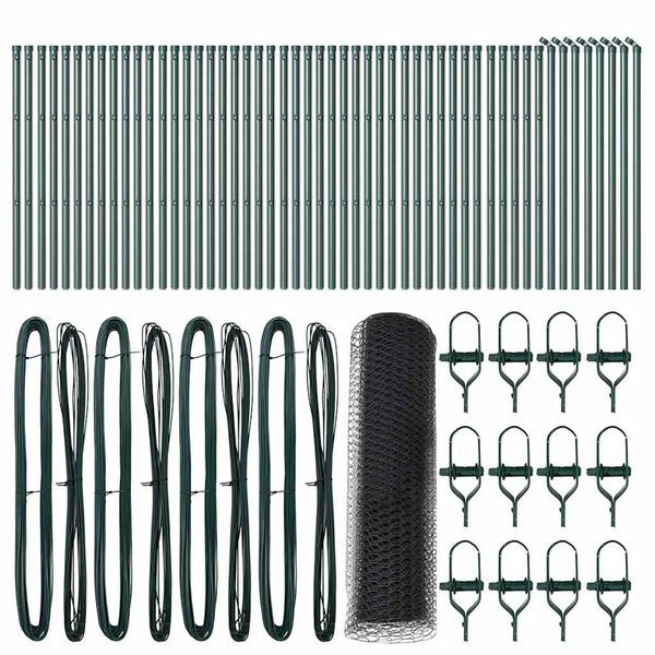 vidaXL Gjerdep&aring;le Gr&aring; 100 x 0,6 m (25 mm maske) St&aring;l og PVC