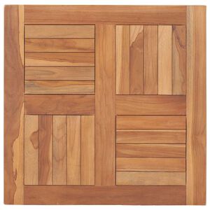 vidaXL Bordplate heltre teak 60x60x2,5 cm