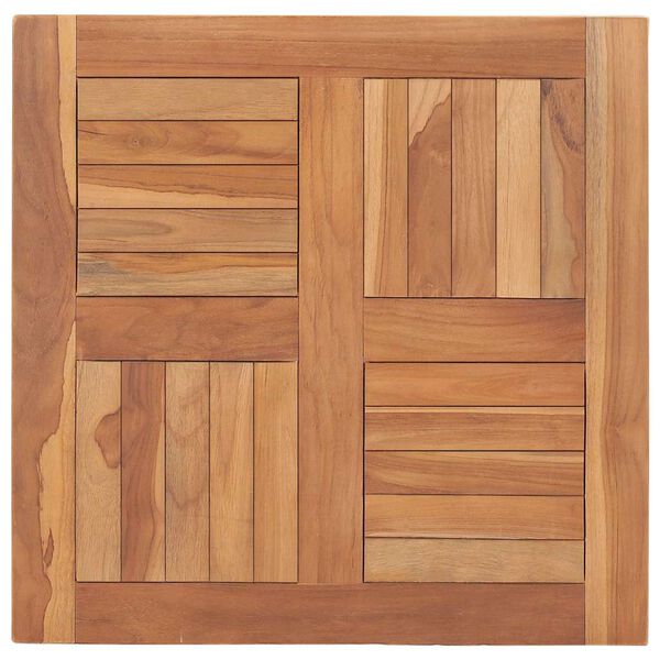 vidaXL Bordplate heltre teak 60x60x2,5 cm