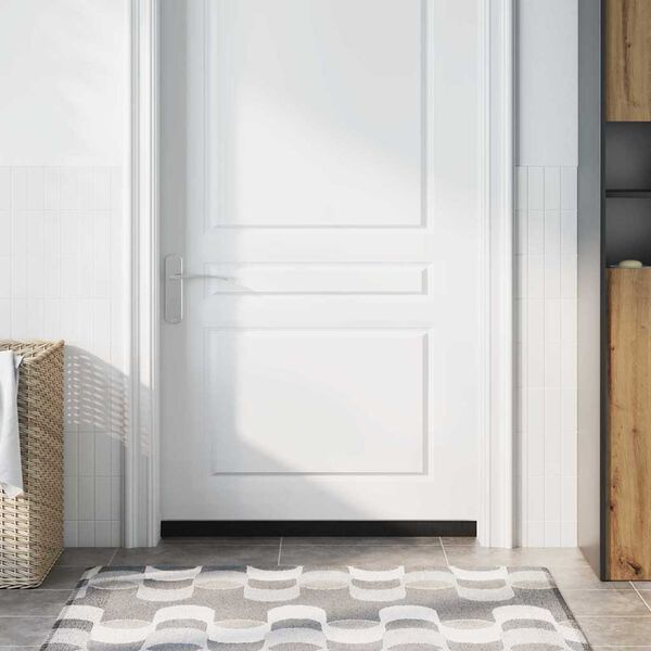 vidaXL Selvhäftende dørbørstetninger 2 pcs sølv 100 cm