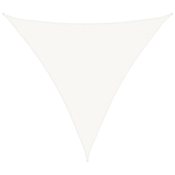 vidaXL Solseil 160 g/m&sup2; hvit 6x6x6 m HDPE