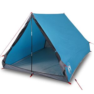 vidaXL Campingtelt A-ramme 2 personer bl&aring; vanntett