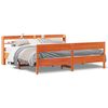 vidaXL Sengeramme uten madrass voksbrun 180x200 cm heltre furu