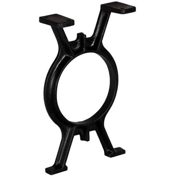 vidaXL Benkben 2 stk O-ramme støpejern