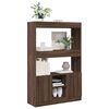 vidaXL Highboard brun eik 92x33x140 cm konstruert tre