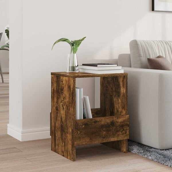 vidaXL Magasinreol R&oslash;kt eik 35 x 30 x 45 cm