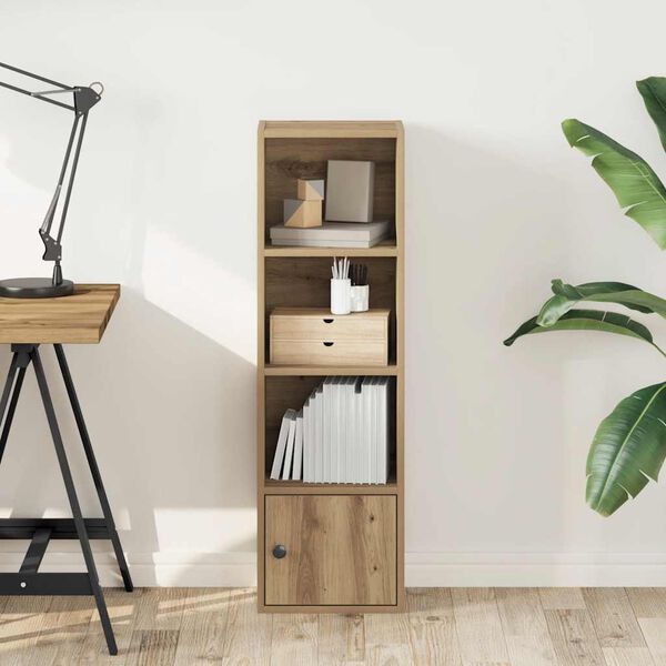 vidaXL Bokhylle artisan eik 31x24x102 cm konstruert tre