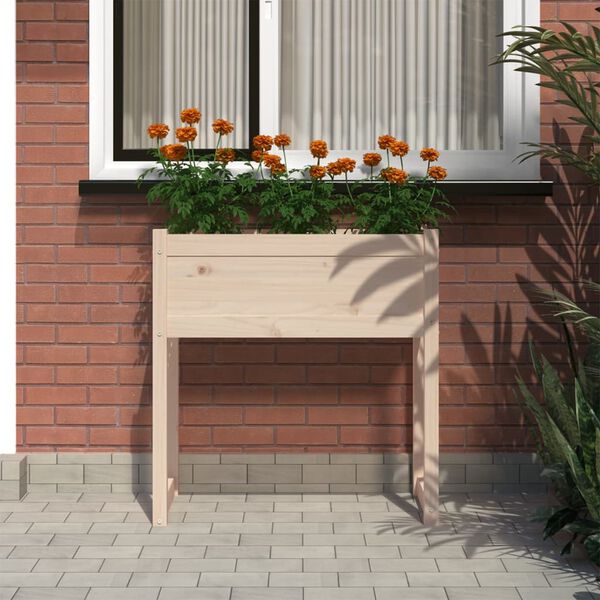 vidaXL Plantekasse 78x40x81 cm heltre furu