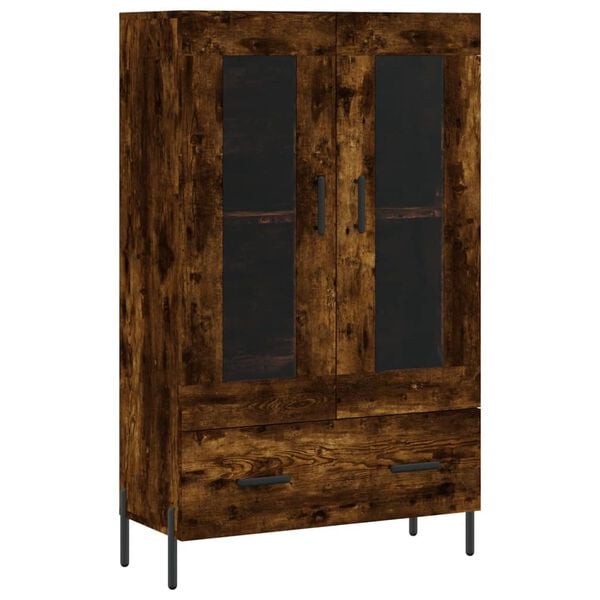 vidaXL Highboard r&oslash;kt eik 69,5x31x115 cm konstruert tre