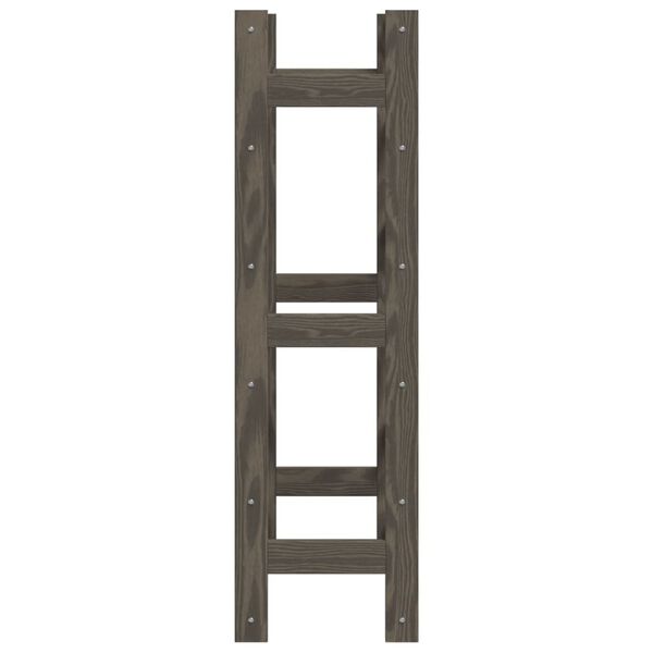 vidaXL Vinstativ for 30 flasker gr&aring; heltre furu