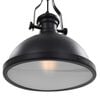 vidaXL Taklampe svart rund E27