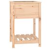 vidaXL Plantekasse med hylle 54x54x81 cm heltre furu