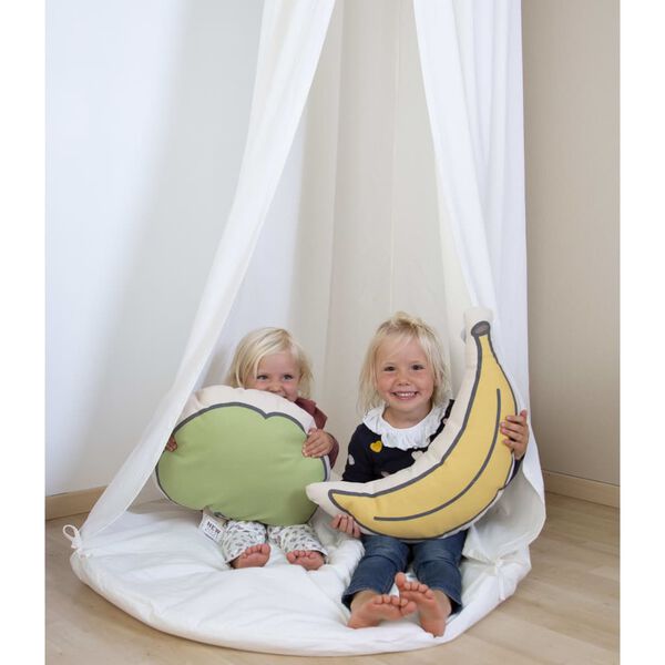 CHILDHOME Hengende baldakintelt med lekematte off-white