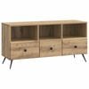 vidaXL TV-skap med skuff Artisan eik 102 x 34,5 x 50 cm Konstruert tre