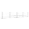vidaXL Gabionkurv u-formet med 5 stolper jern 500x20x100 cm