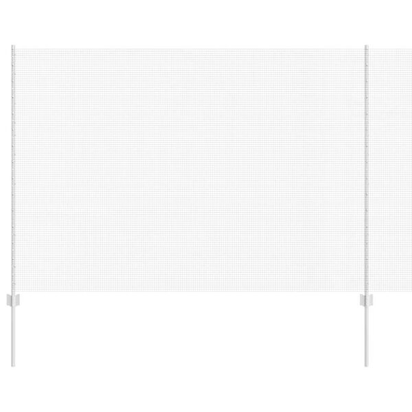 vidaXL Gjerde og St&oslash;tte s&oslash;lv 1,5 x 10 m St&aring;l