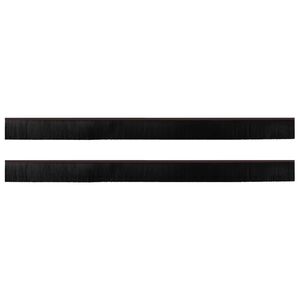 vidaXL Selvh&auml;ftende d&oslash;rb&oslash;rstetninger 2 pcs Brun 100 cm