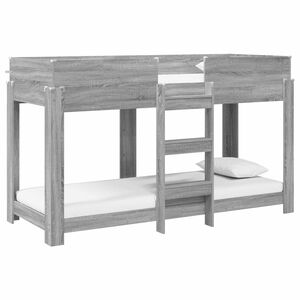 vidaXL K&oslash;yeseng for Barn Gr&aring; Sonoma 75 x 190 cm Konstruert tre