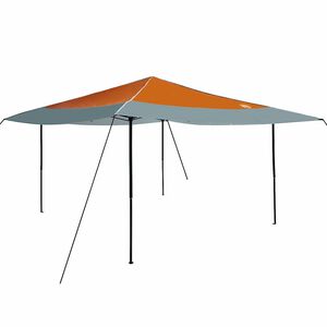 vidaXL Canopy telt 395 x 395 x 251 cm Oransje stoff