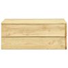 vidaXL Hagebord 75x75x31 cm impregnert furu