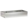 vidaXL St&oslash;ttemur 6 stk. 200 x 100 x 40 cm Rustfritt st&aring;l S&oslash;lv