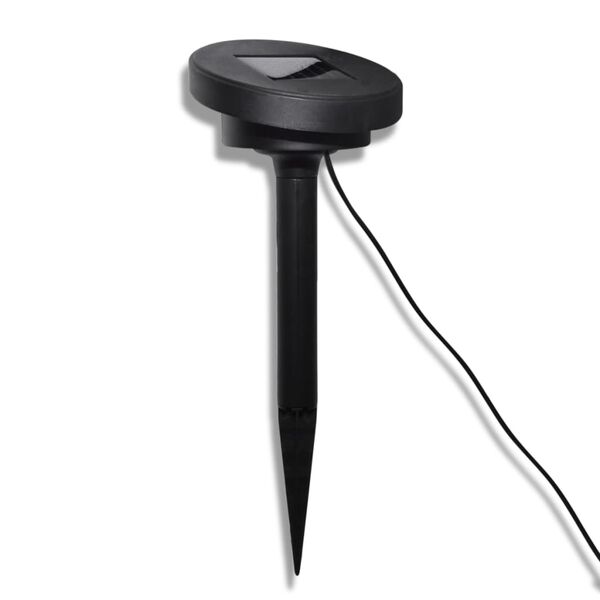 vidaXL Soldrevet kule 3 stk LED hagelys med jordspyd og solcellepanel