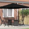 vidaXL Kipp Roma Parasol Svart og svart 352 x 251 x 260 cm