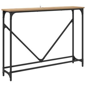 vidaXL Konsollbord Artisan Eik 102 x 23 x 75 cm Konstruert tre
