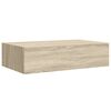 vidaXL Veggmontert skuffehylle eik 40x23,5x10 cm MDF