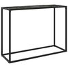 vidaXL Konsollbord svart 100x35x75 cm herdet glass