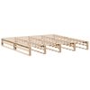 vidaXL Sengeramme med madrass 200x200 cm heltre furu