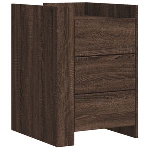 vidaXL Nattbord brun eik 45x50x65 cm konstruert tre