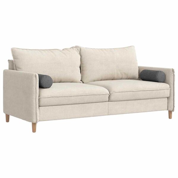 vidaXL Bolster puter 2 pcs Mørkegrå Ø 15 x 40 cm Corduroy stoff