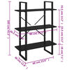 vidaXL Bokhylle svart 80x30x105 cm konstruert tre