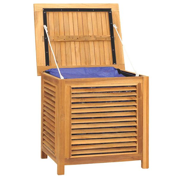 vidaXL Putekasse med pose 60x50x58 cm heltre teak