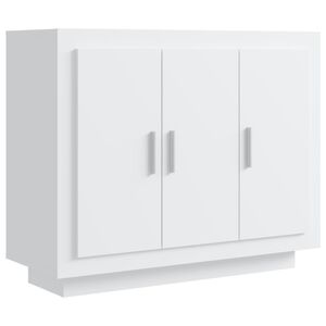 vidaXL Skjenk hvit 92x35x75 cm konstruert tre