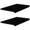 vidaXL Vinduskarmer 2 stk brunsvart 70x40x2 cm heltre eik