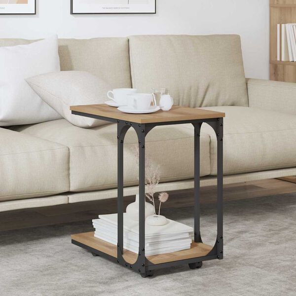 vidaXL Sidetabell Artisan Eik 50 x 35 x 55.5 cm Konstruert tre