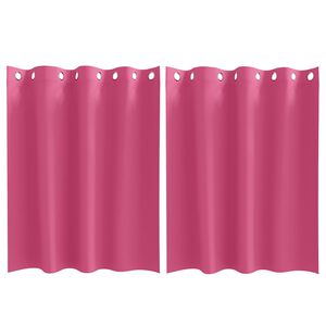 vidaXL M&oslash;rkleggende Gardiner med Ringer 2 pcs Lys Rosa 140 x 140 cm