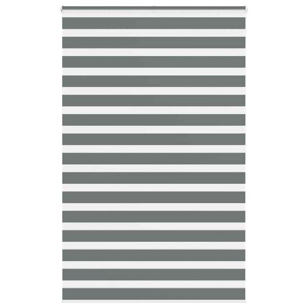 vidaXL Sebragardin m&oslash;rkegr&aring; 140x200 cm stoff bredde 135,9 cm polyester