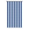 vidaXL Utend&oslash;rs Rullegardin 90% UV-blokk Bl&aring; og hvit stripe HDPE