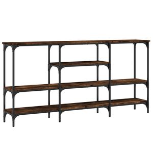 vidaXL Konsollbord r&oslash;kt eik 160x29x80 cm konstruert tre