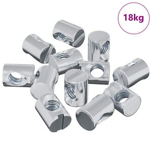 vidaXL Fat Mutter 3462 stk. S&oslash;lv M6 x 13 mm Jern