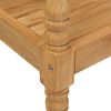 vidaXL Batavia benk med antrasitt pute 120 cm heltre teak