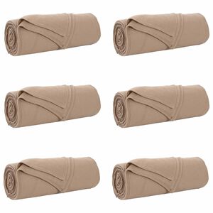 vidaXL Kastepledd 6 stk. Kamel 350 x 270 cm 8.09 kg Fleece