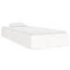 vidaXL Sengeramme hvit heltre 90x190 cm Single