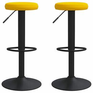 vidaXL Barkrakker 2 stk sennepsgul fl&oslash;yel
